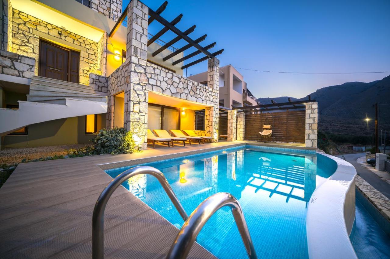 Villa Majestic Crete Heated Pool And Sauna Megala Chorafia Exteriör bild